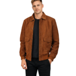 Coffmen Brown Suede A2 Bomber Jacket