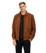 Coffmen Brown Suede A2 Bomber Jacket