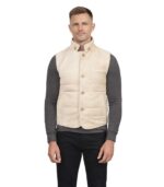 Tony Off-White Suede Vest