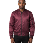 Quinton MA-1 Maroon Bomber Jacket