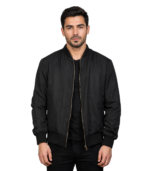 Zack black Bomber Jacket