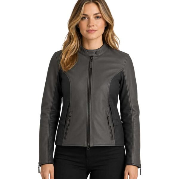 Women's Gallun 2.0 Triple-Vent Leather Riding Jacket - Freydis