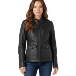 Women’s H-D Flex Layering System Captains Leather Jacket Outer Layer