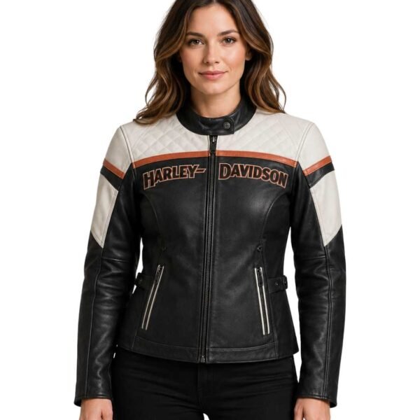 Women's Triple-Vent Miss Enthusiast II Leather Riding Jacket - Freydis