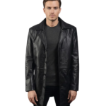 Classmith Black Leather Coat