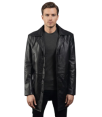 Classmith Black Leather Coat