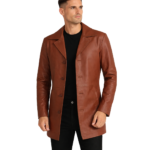 Classmith Brown Leather Coat