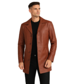 Classmith Brown Leather Coat