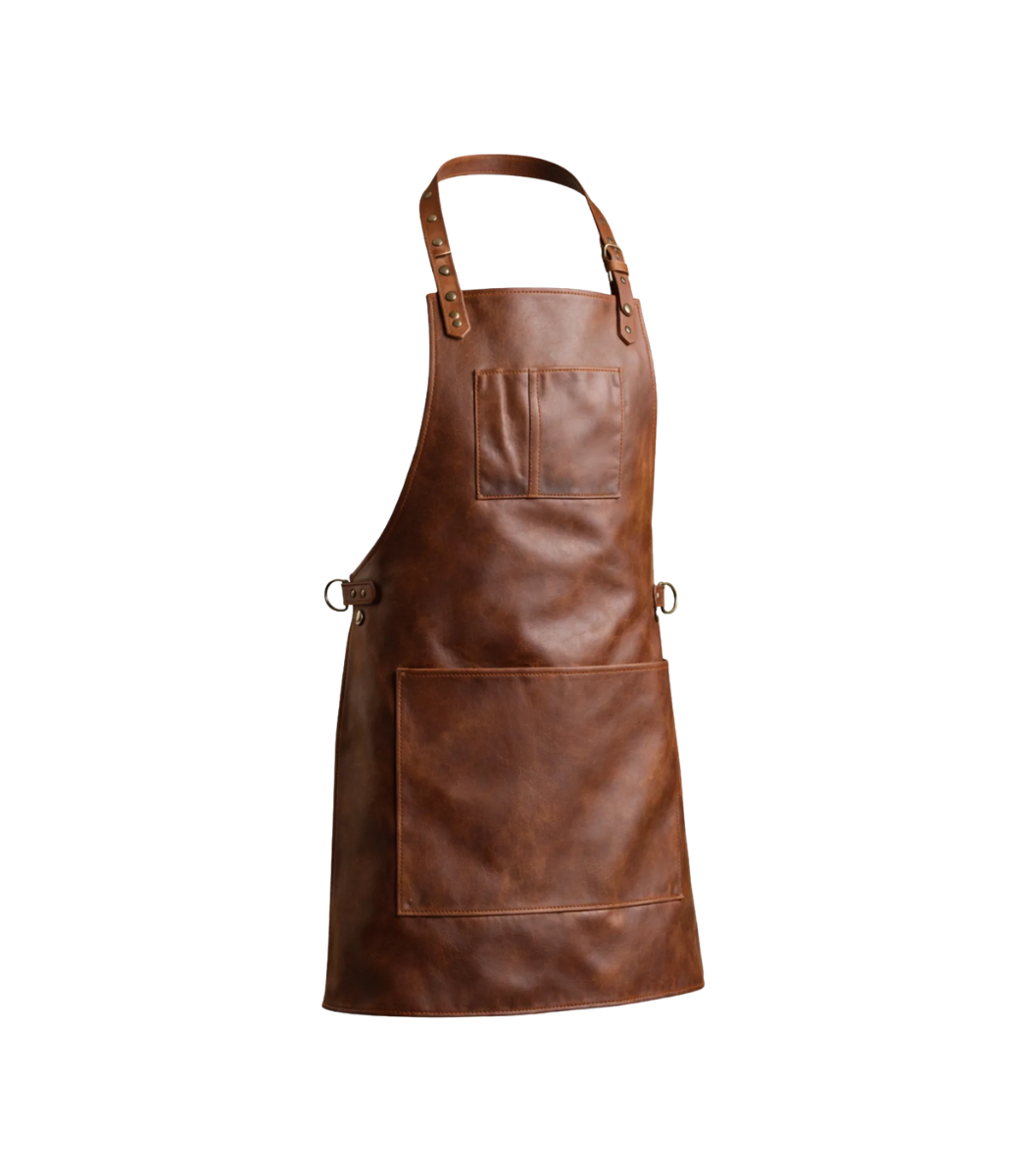 1 The Riding of Yorkshire Full Grain Tan Brown Apron - Image 1
