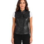 Rayne Moto Black Leather Vest