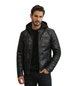 Men's Tall 3-in-1 Leather Jacket – Vebjorn