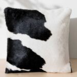 Black and White Cowhide Pillow
