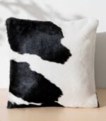 Black and White Cowhide Pillow