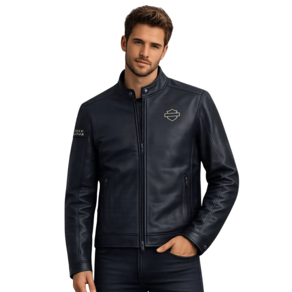 Men's Triple-Vent System 2.0 Black Leather Jacket - Eldar