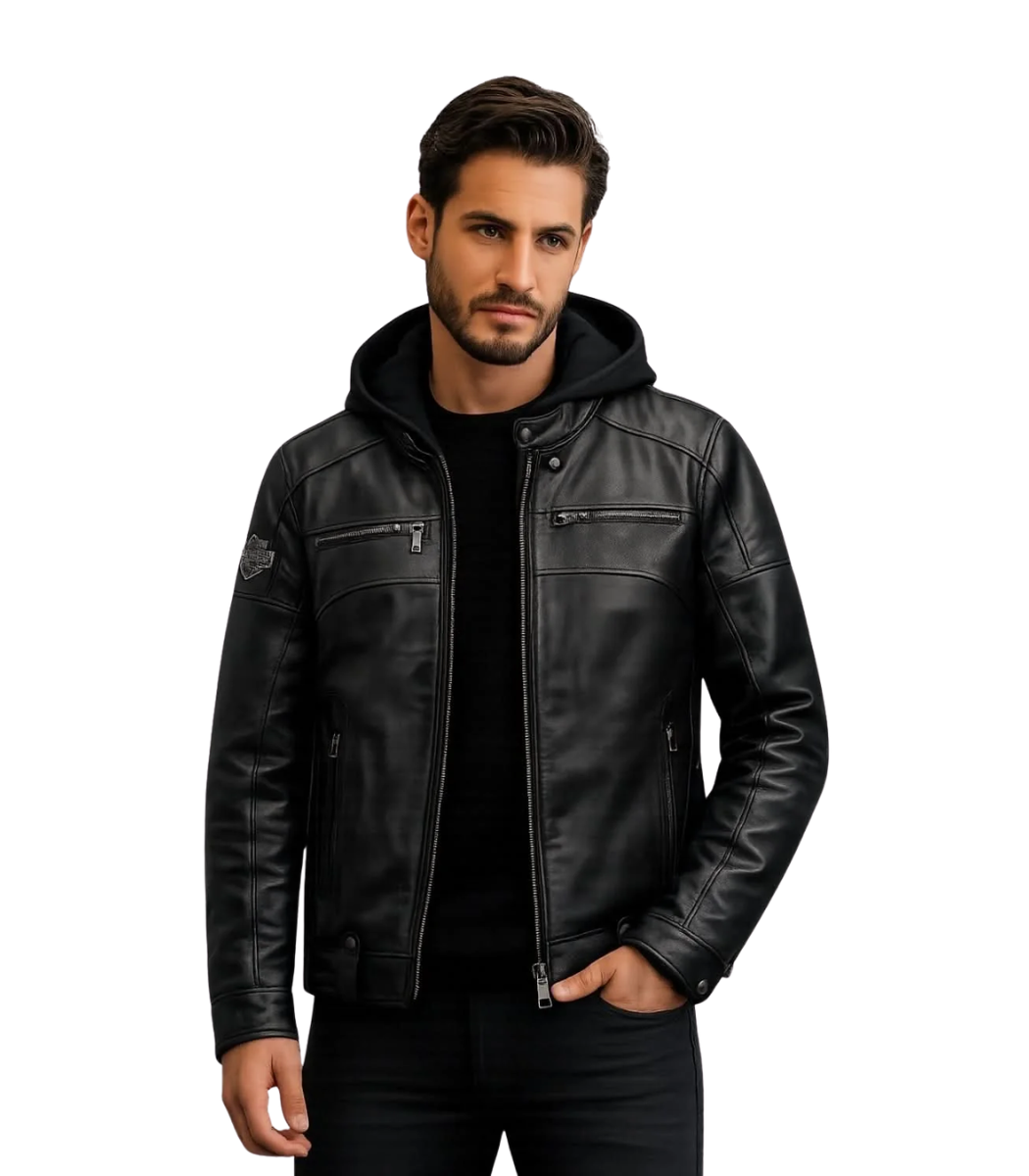 1 Men's Tall 3-in-1 Leather Jacket – Vali - Image 1
