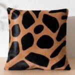 Giraffe Cowhide Pillow