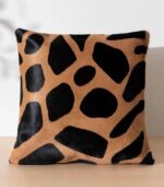 Giraffe Cowhide Pillow
