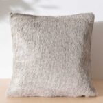 Grey Cowhide Pillow