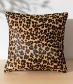 Leopard Cowhide Pillow