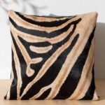 Zebra Safari Cowhide Pillow