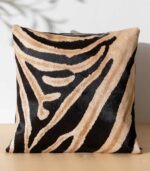 Zebra Safari Cowhide Pillow
