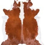 BraBrazilian Hereford Cowhide Rug Size 7'10 L x 6'7 W 6703