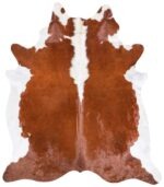 BraBrazilian Hereford Cowhide Rug Size 7'10 L x 6'7 W 6703