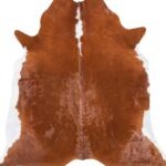 Brazilian Brown and White Cowhide Rug Size 7'5 L x 7'2 W 8938