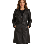 Fixon Hooded Brown Trench Coat
