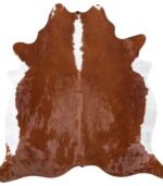 Brazilian Hereford Cowhide Rug Size 7'4 L x 6'10 W 8370