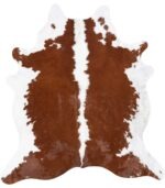 Brazilian Hereford Cowhide Rug Size 7'5 L x 6' W 8396
