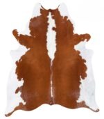 Brazilian Hereford Cowhide Rug Size 7'7 L x 6'5 W 8398