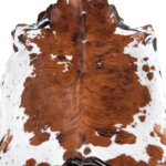 Tricolor Brindle Mix Cowhide Rug Size 7'2 L x 7'0 W 8263