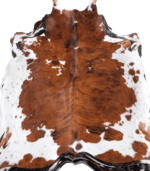 Tricolor Brindle Mix Cowhide Rug Size 7'2 L x 7'0 W 8263