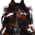 Tricolor Brindle Mix Cowhide Rug Size 7'3 L x 6'8 W 8268