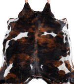 Tricolor Brindle Mix Cowhide Rug Size 7'3 L x 6'8 W 8268