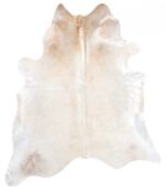 Brazilian Palomino and White Cowhide Rug Size 7'11 L x 6'10 W 8992