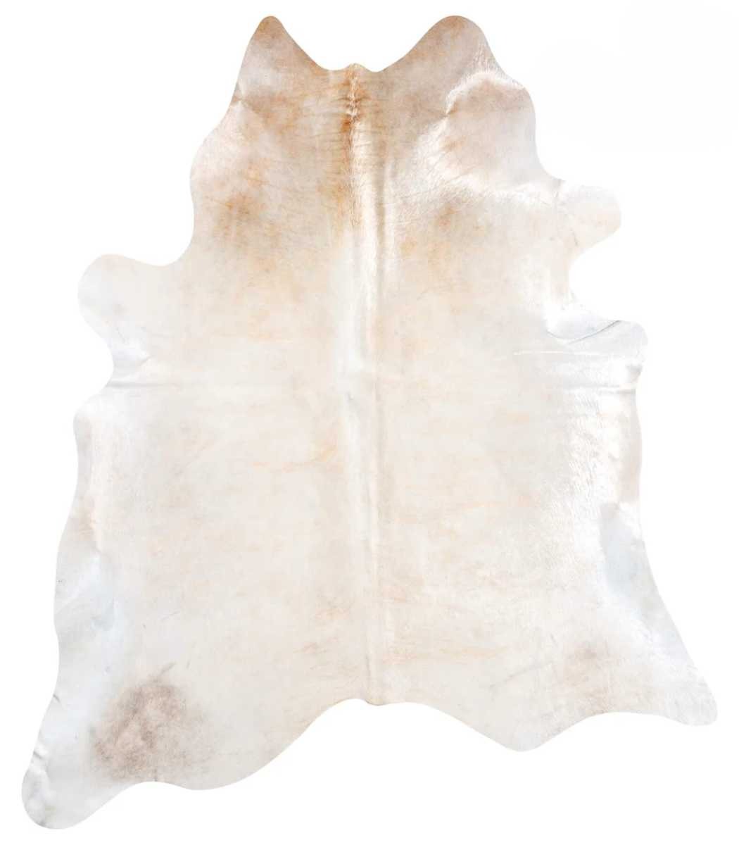 1 Brazilian Palomino and White Cowhide Rug Size 7'11 L x 6'10 W 8992 - Image 1