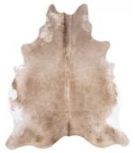 Brazilian Palomino and White Cowhide Rug Size 8'1 L x 6'10 W 8954