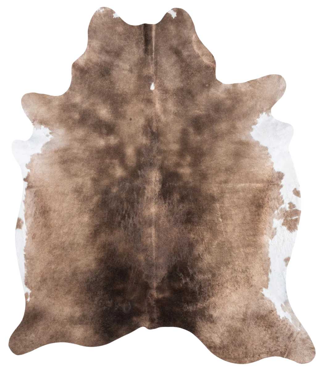 1 Brazilian Palomino and White Cowhide Rug Size 8'1 L x 7'0 W 8929 - Image 1