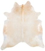Brazilian Palomino and White Cowhide Rug Size 8'1 L x 7'2 W 8939