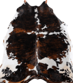 Tricolor Brindle Mix Cowhide Rug Size 7'9 L x 7'4 W 4108