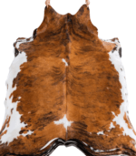 Tricolor Brindle Mix Cowhide Rug Size 7'10 L x 7'2 W 8277