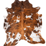 Tricolor Cowhide Rug Size 6'3 L x 5'4 W 9240