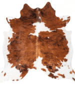 Tricolor Cowhide Rug Size 6'5 L x 6'4 W 9347