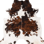Tricolor Cowhide Rug Size 6'6 L x 6'3 W 9361