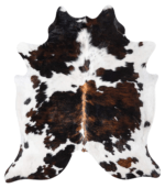 Tricolor Cowhide Rug Size 6'9 L x 5'11 W 9323