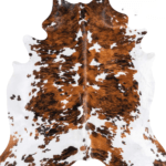 Tricolor Cowhide Rug Size 6'9 L x 6'2 W 9292