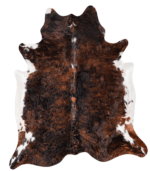 Tricolor Cowhide Rug Size 6'10 L x 5'11 W 9244