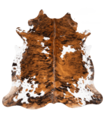 Tricolor Cowhide Rug Size 6'10 L x 6'9 W 9269